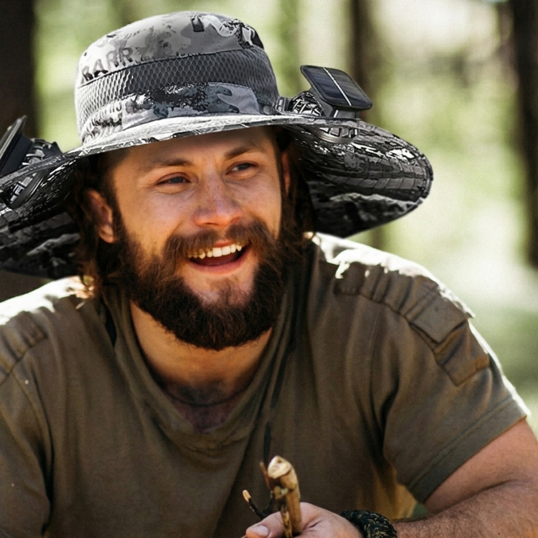 🔥Last Day Clearance Sale - 50% OFF🎄 Wide Brim Solar Fan Outdoor Fishing Hat-Solar & USB Charging-Buy 2 Free Shipping