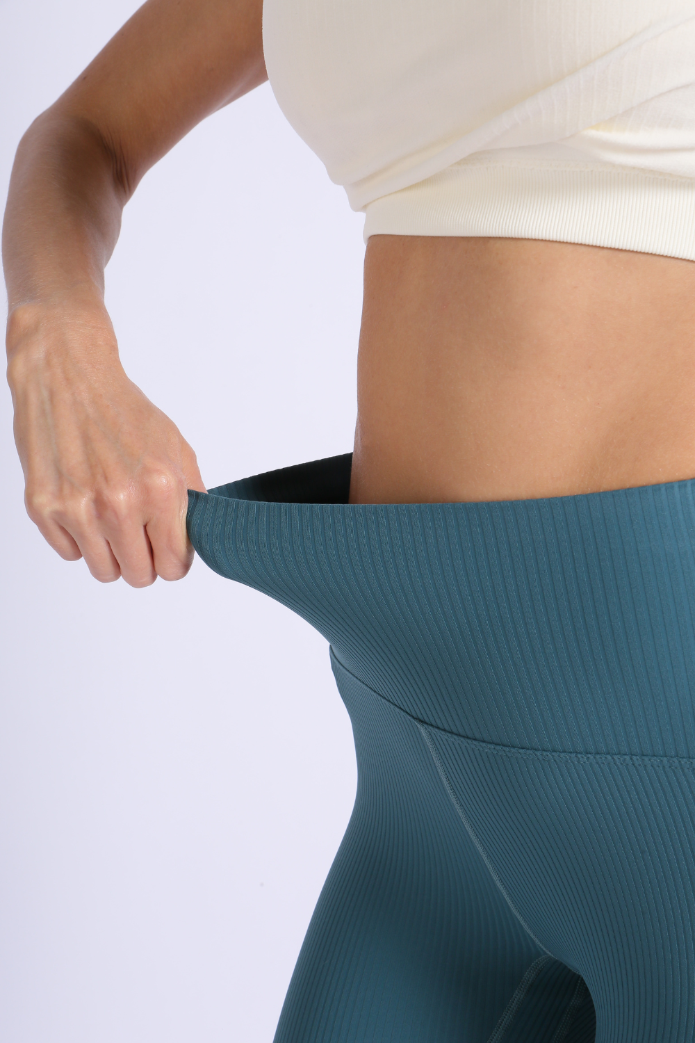 NUCBN® High waist shorts (ribbed)