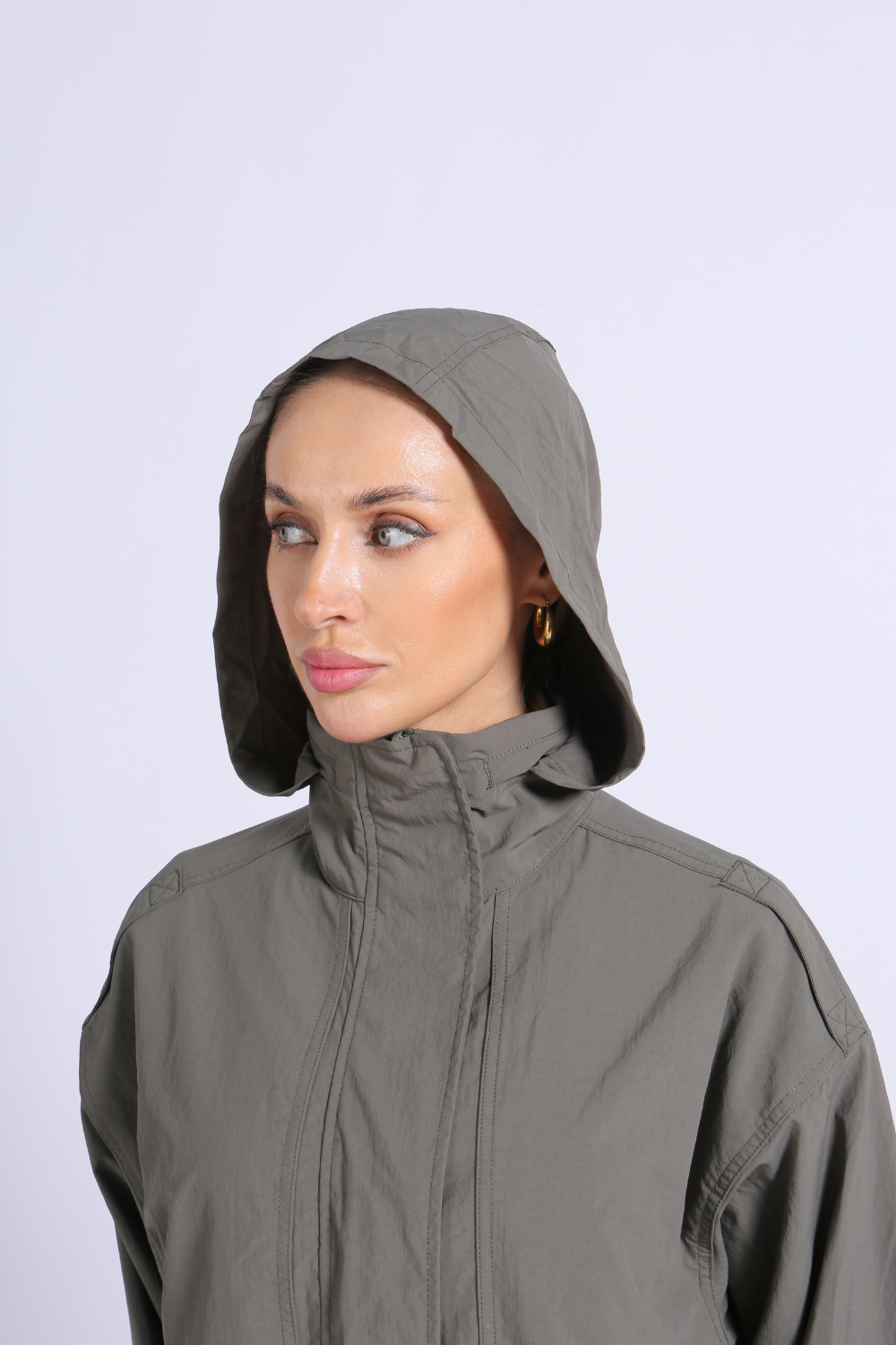 NUCBN® High Woven Washed Jacket (Folding Hood)