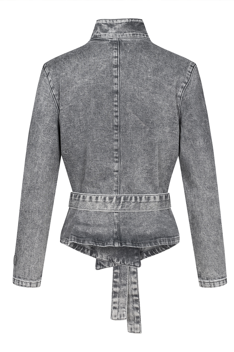 Ladies Round Neck Coat+ Pants Casual Set