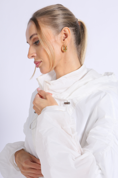 NUCBN® Lightweight translucent sun protection clothing rainproof sun protection clothing outdoor running women's hooded sun protection clothing