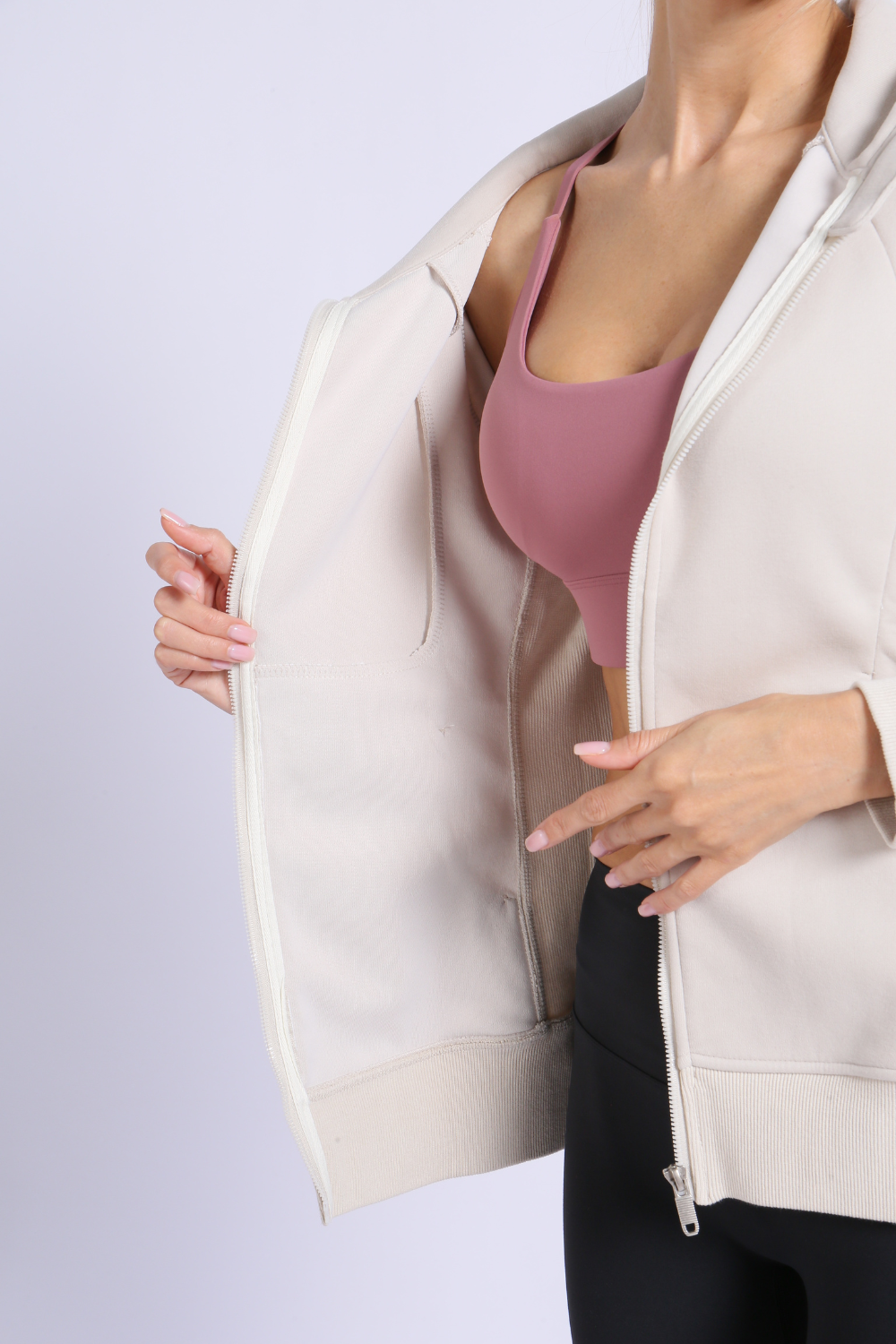 NUCBN® Loose Fit Zip Hoodie