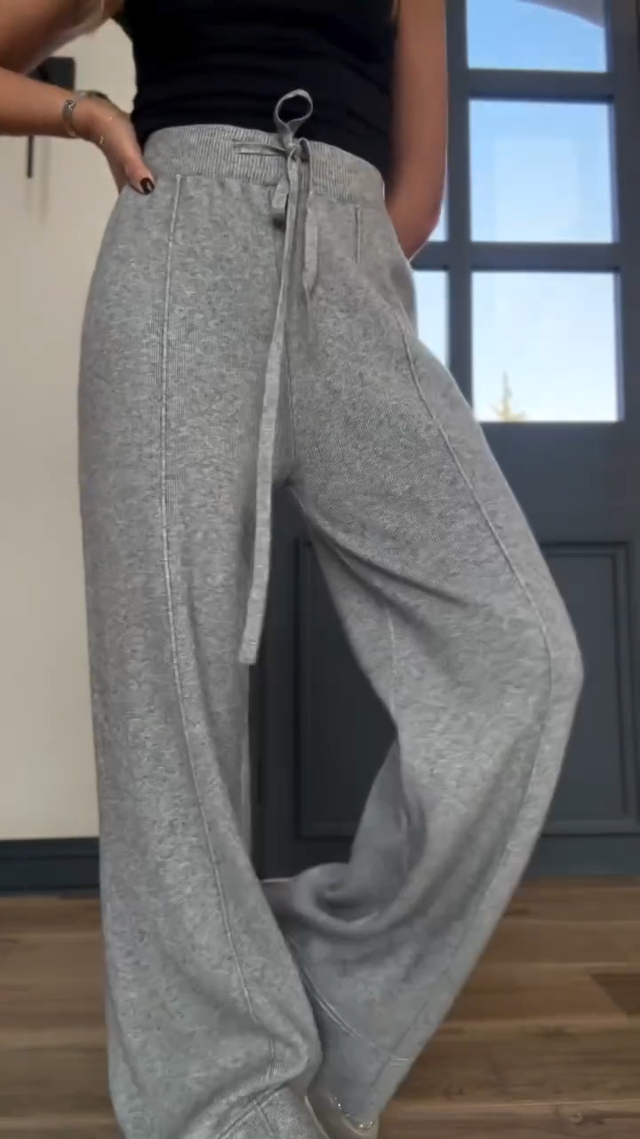 Ladies Drawstring Casual Pants