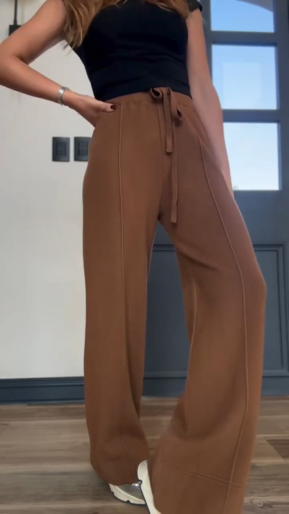 Ladies Drawstring Casual Pants