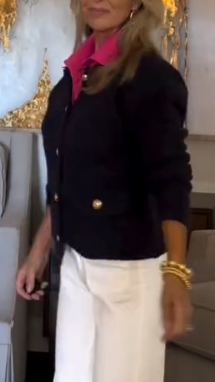 Women Collar Vest+ Knitted Sweater Cardigan Casual Set