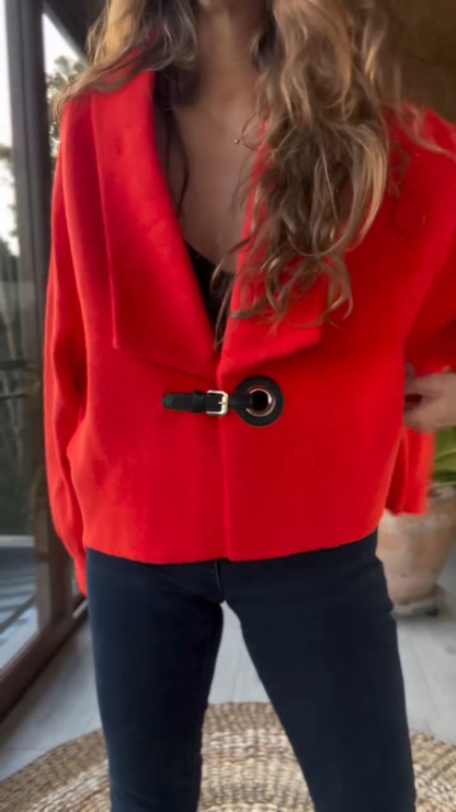 Women Lapel Temperament Casual Jacket