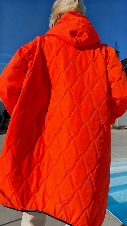 Womens Hooded Casual Coat