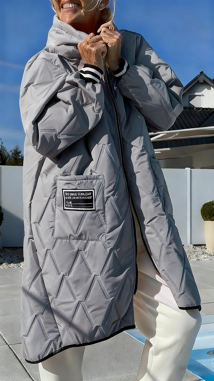 Womens Hooded Casual Coat