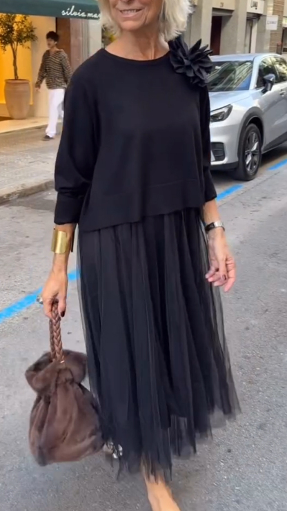 Women Inner Dress + Top Casual Suit