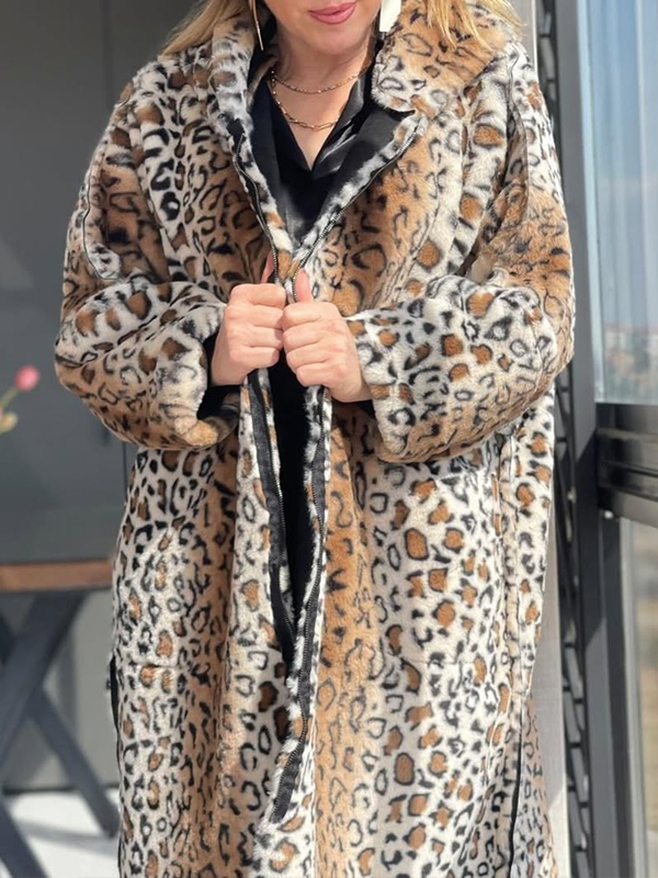 Women Round Neck Hooded Printed Reversible Casual Jacket