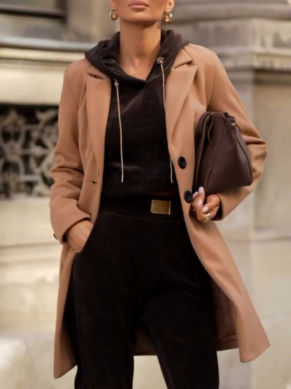 Women Lapel Temperament Commuter Jacket