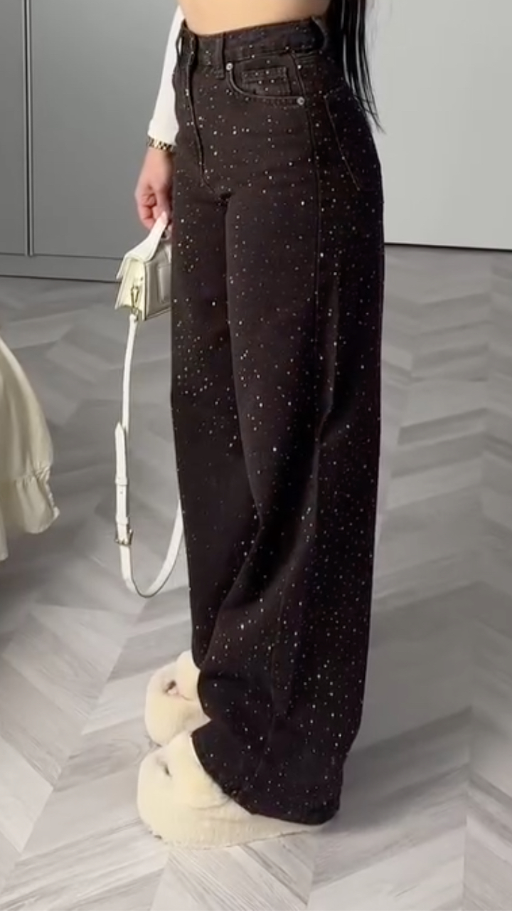 Women's Rhinestone Casual Jeans