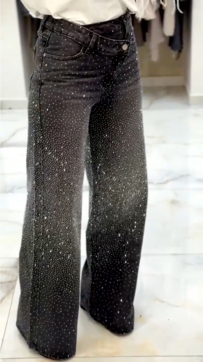 Women's Rhinestone Casual Jeans