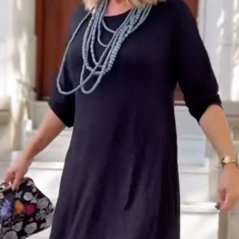 🔥Women's Casual Irregular Hem Long Sleeve Dress💃