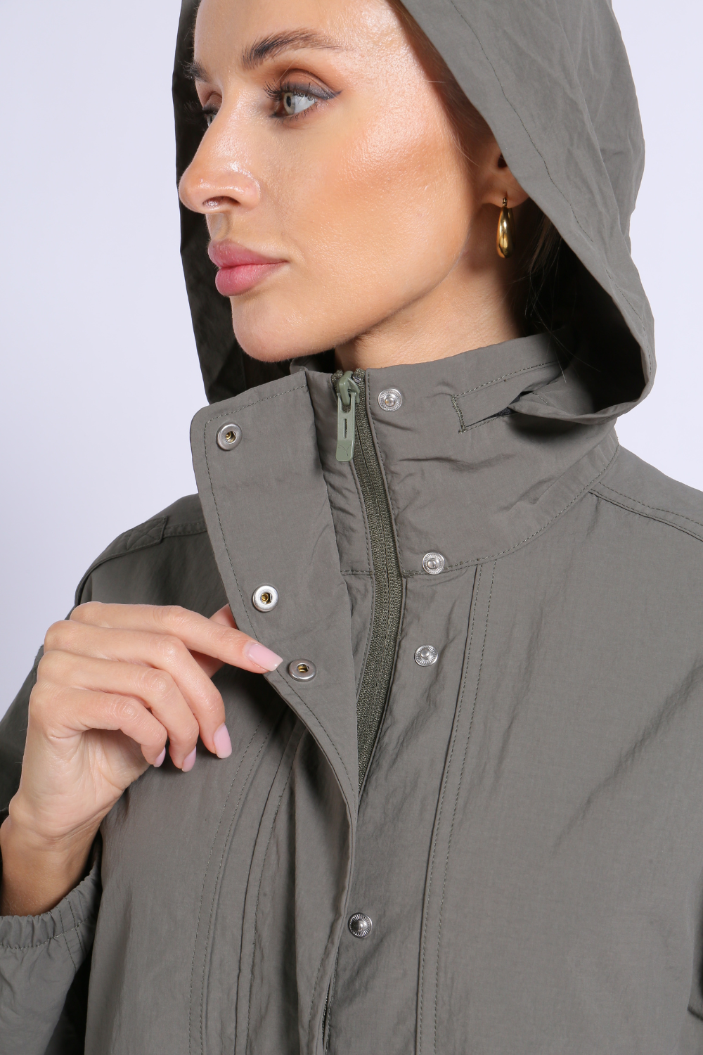 NUCBN® High Woven Washed Jacket (Folding Hood)