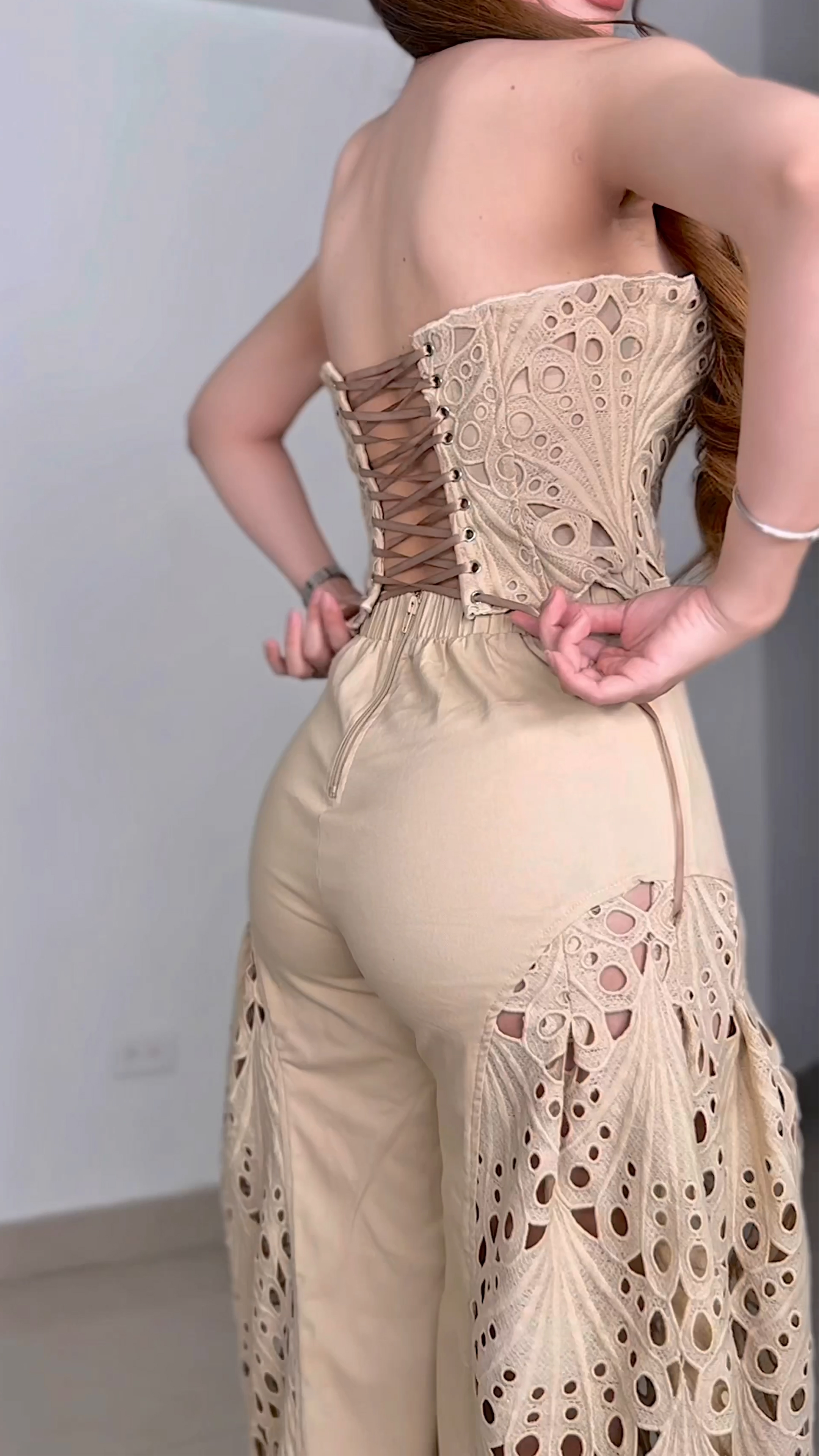 Fall Party Cutout Skirt