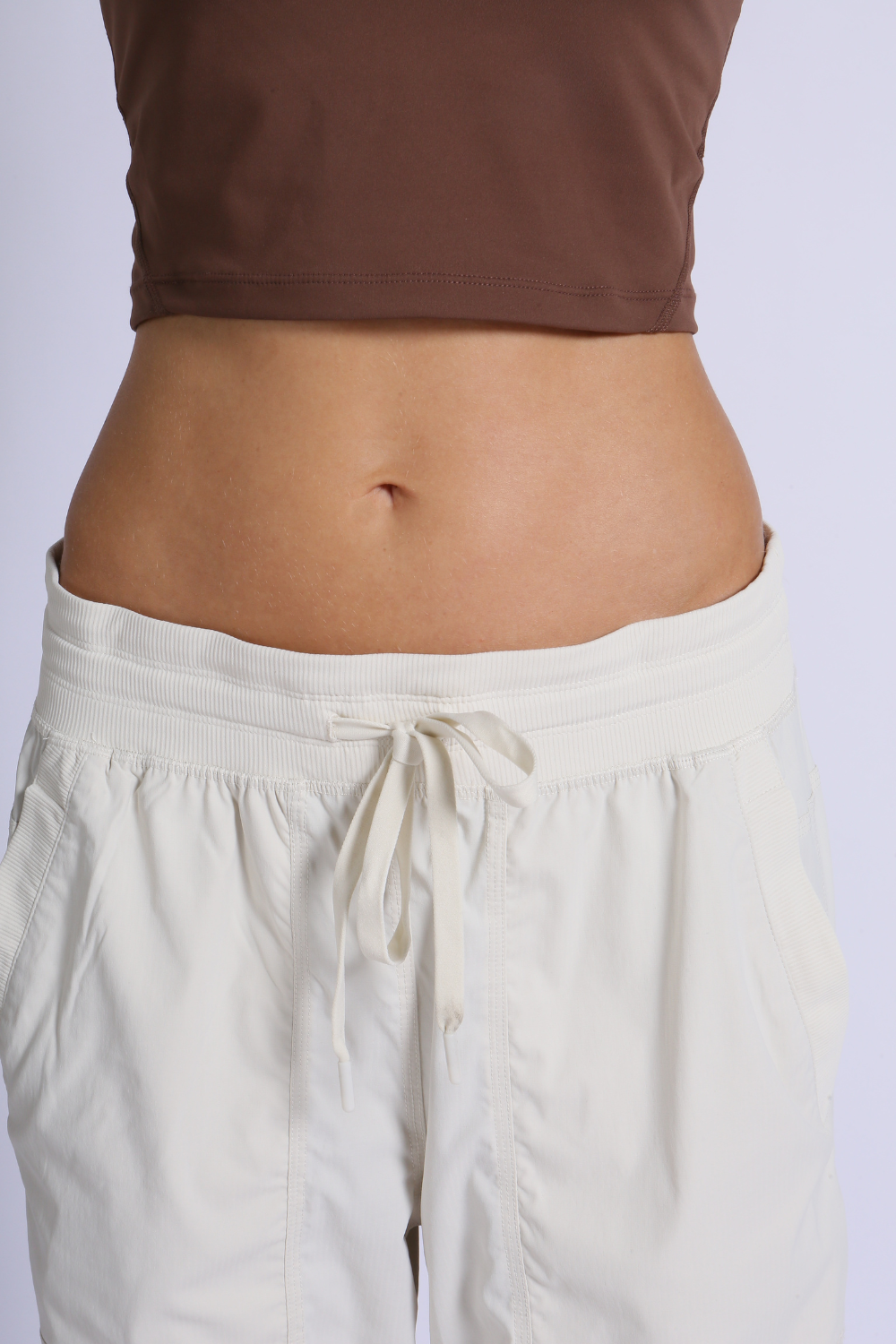 NUCBN® High-density waterproof two-way elastic adjustable loose mid-waist overalls