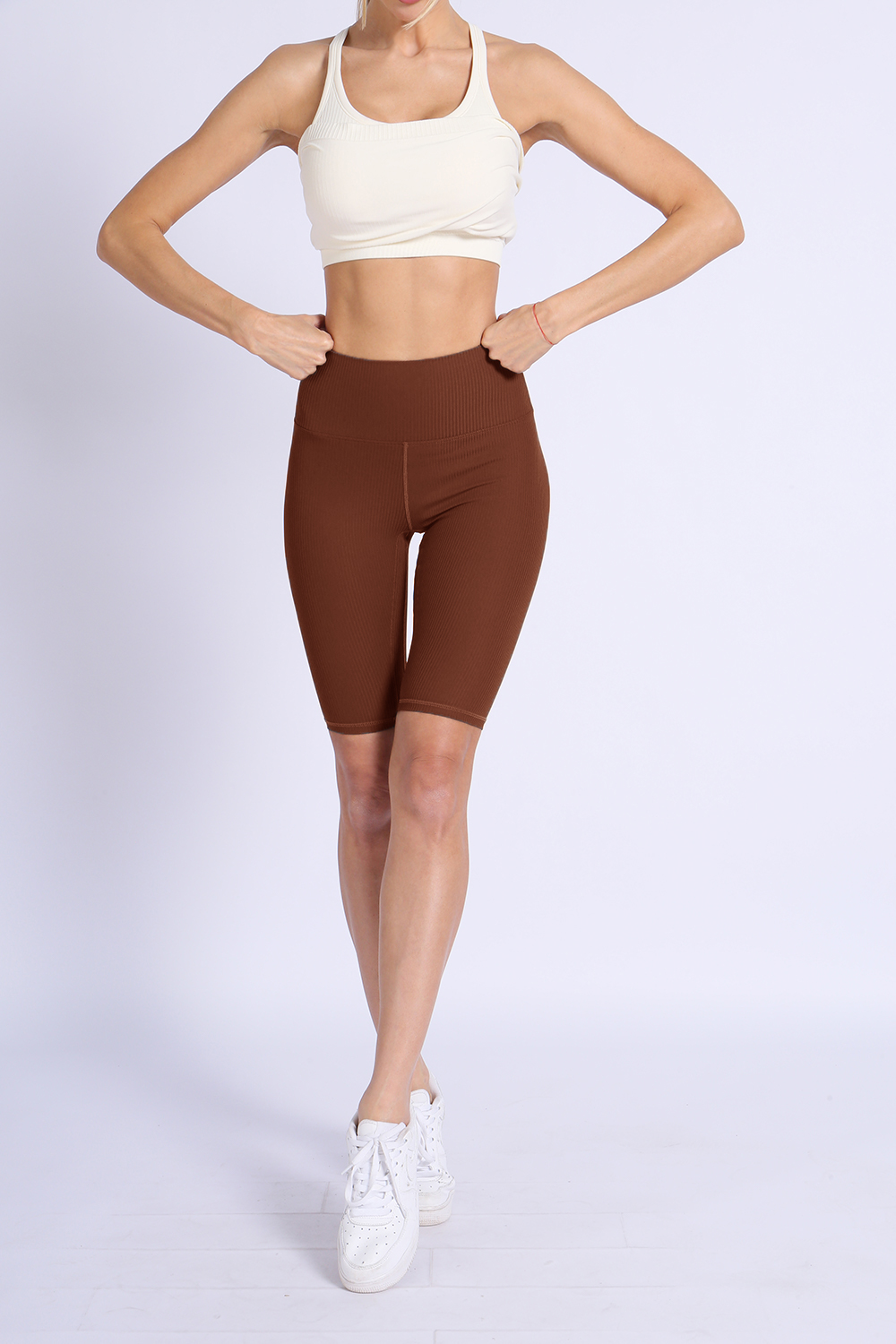 NUCBN® High waist shorts (ribbed)