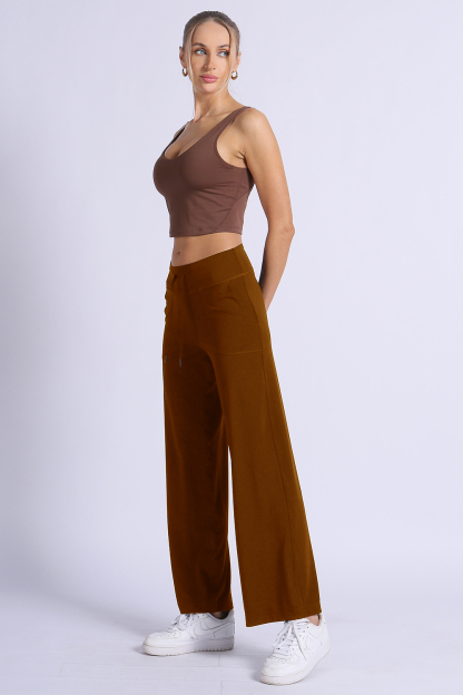 NUCBN® Velvet Series - Modal Fabric Drawstring Splicing Casual Sports Pants