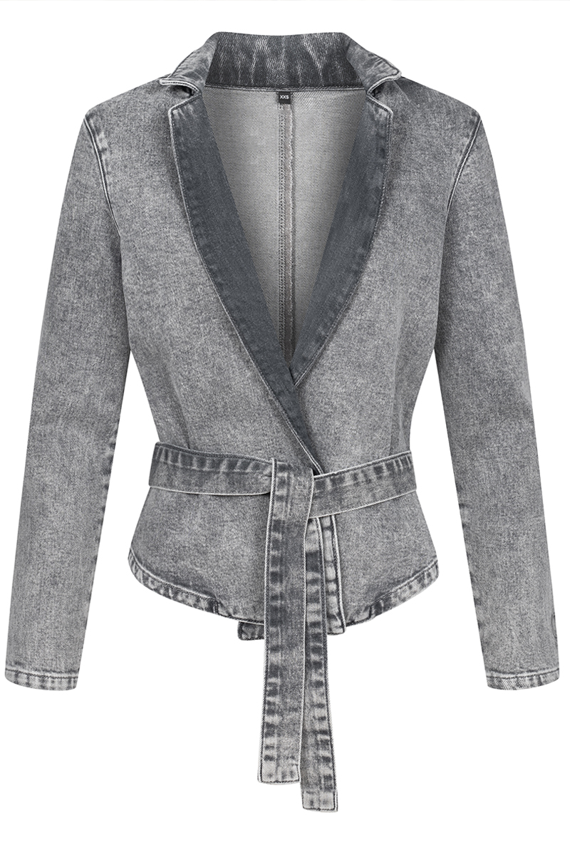 Ladies Round Neck Coat+ Pants Casual Set