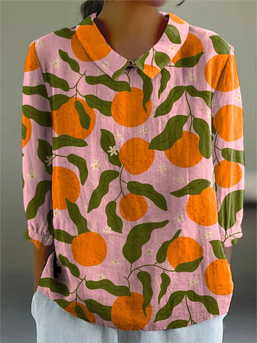 Women's Vintage Abstract Geometry Art Print Casual Cotton And Linen 3/