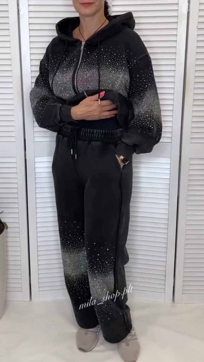 Latest autumn starry sky sweatshirt suit