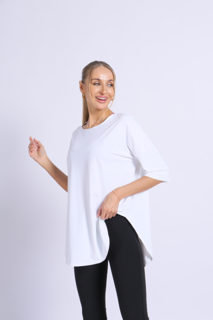 NUCBN® Yoga clothes split long sleeve sun protection sportswear UV protection running fitness loose T-shirt