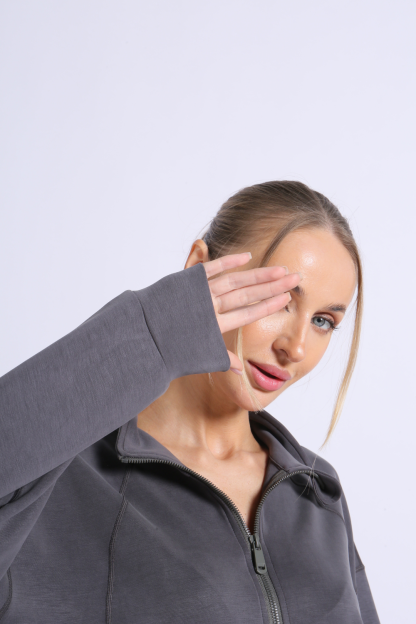 NUCBN® Velvet Series-Modal Fabric Sports Leisure Stand Collar Jacket