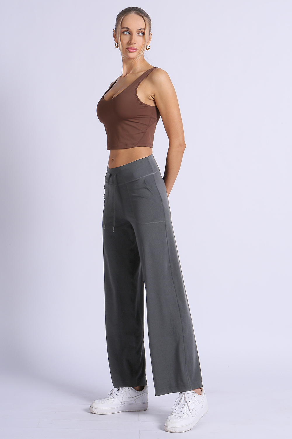 NUCBN® Velvet Series - Modal Fabric Drawstring Splicing Casual Sports Pants