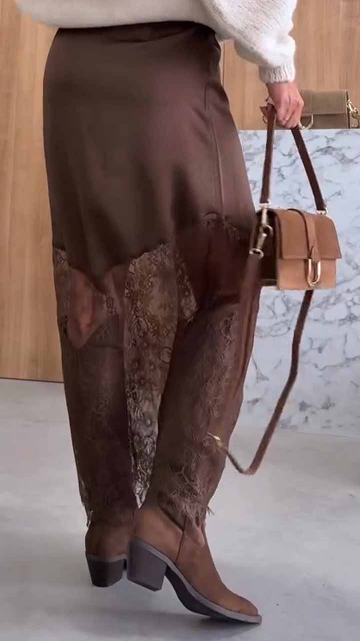 Autumn new hollow skirt