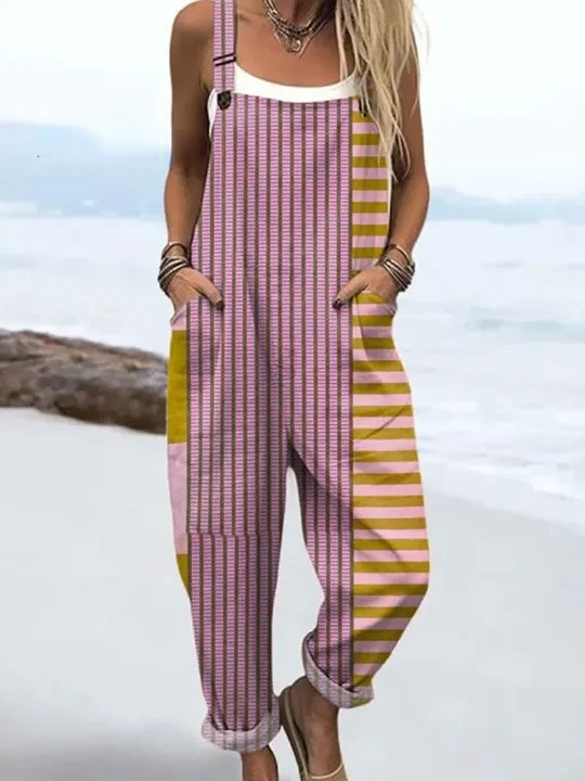 Women's Vintage Abstract Geometric Art Print Casual 100% Cotton Wide L