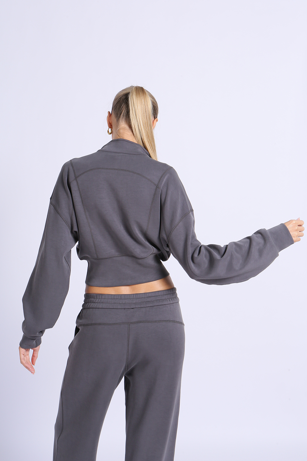 NUCBN® Velvet Series-Modal Fabric Sports Leisure Stand Collar Jacket