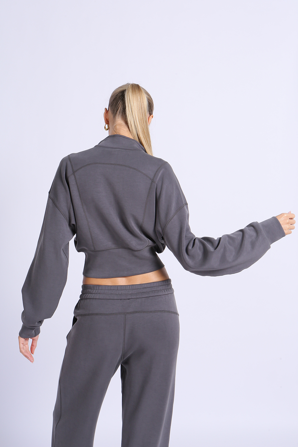 NUCBN® Velvet Series-Modal Fabric Sports Leisure Stand Collar Jacket