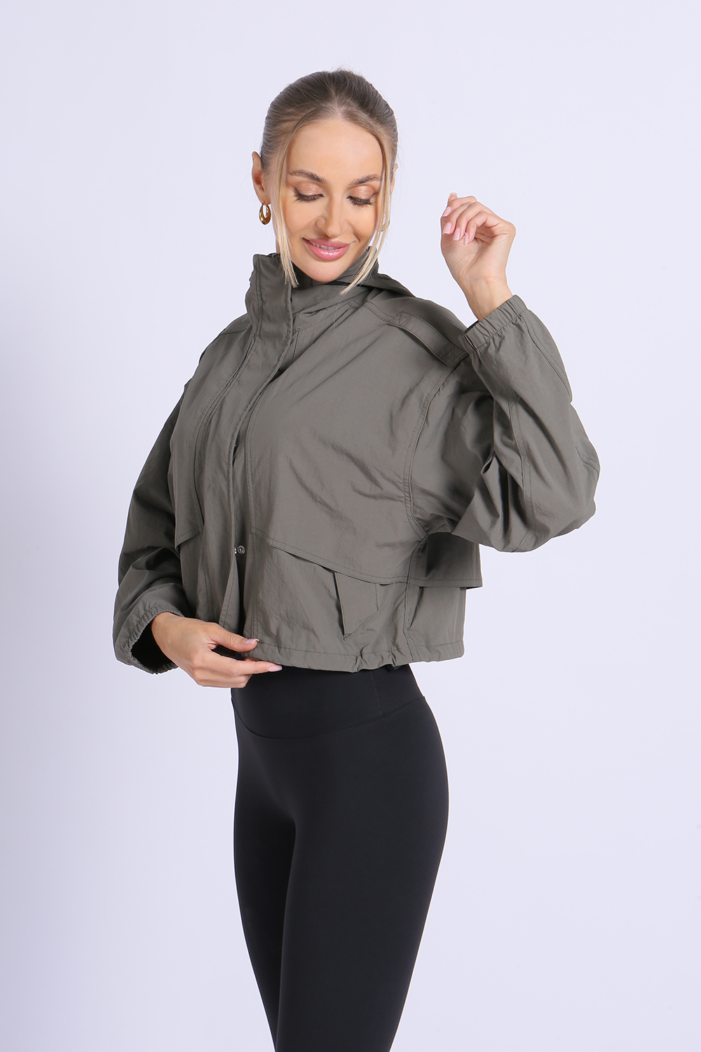 NUCBN® High Woven Washed Jacket (Folding Hood)