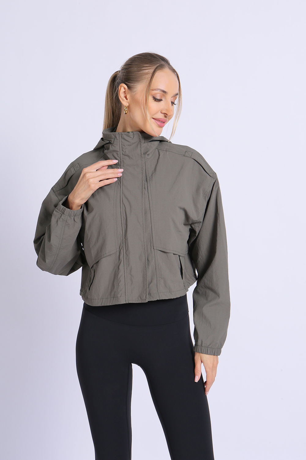 NUCBN® High Woven Washed Jacket (Folding Hood)