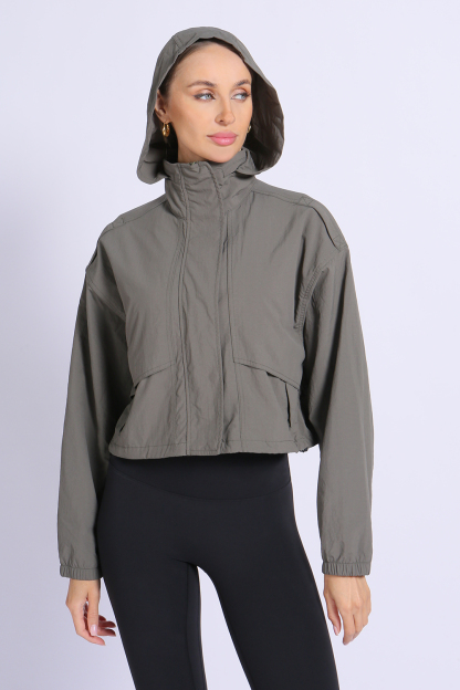 NUCBN® High Woven Washed Jacket (Folding Hood)