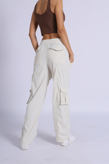 NUCBN® High-density waterproof two-way elastic adjustable loose mid-waist overalls