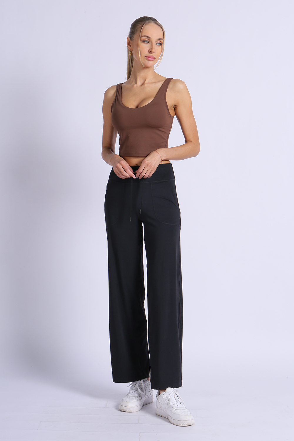 NUCBN® Velvet Series - Modal Fabric Drawstring Splicing Casual Sports Pants