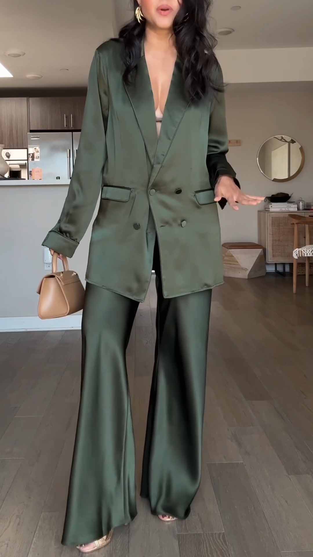 100% silk 19mm suit jacket matching solid color slimming medium and long suit skirt