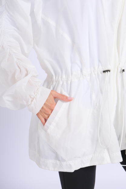 NUCBN® Lightweight translucent sun protection clothing rainproof sun protection clothing outdoor running women's hooded sun protection clothing