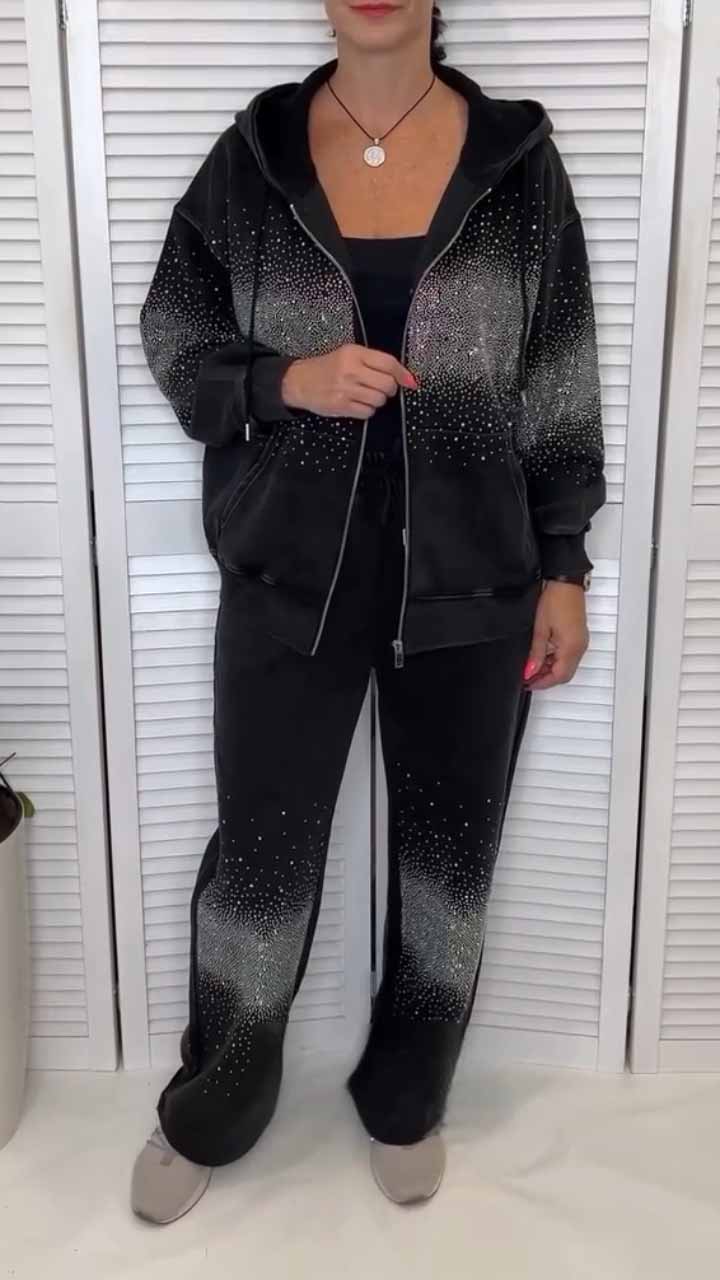 Latest autumn starry sky sweatshirt suit