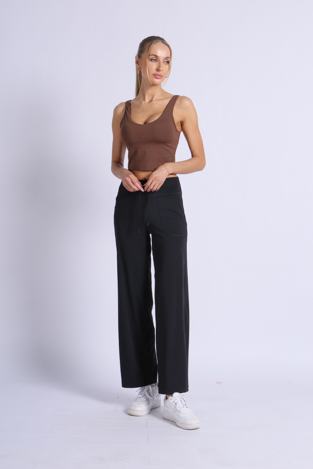 NUCBN® Velvet Series - Modal Fabric Drawstring Splicing Casual Sports Pants