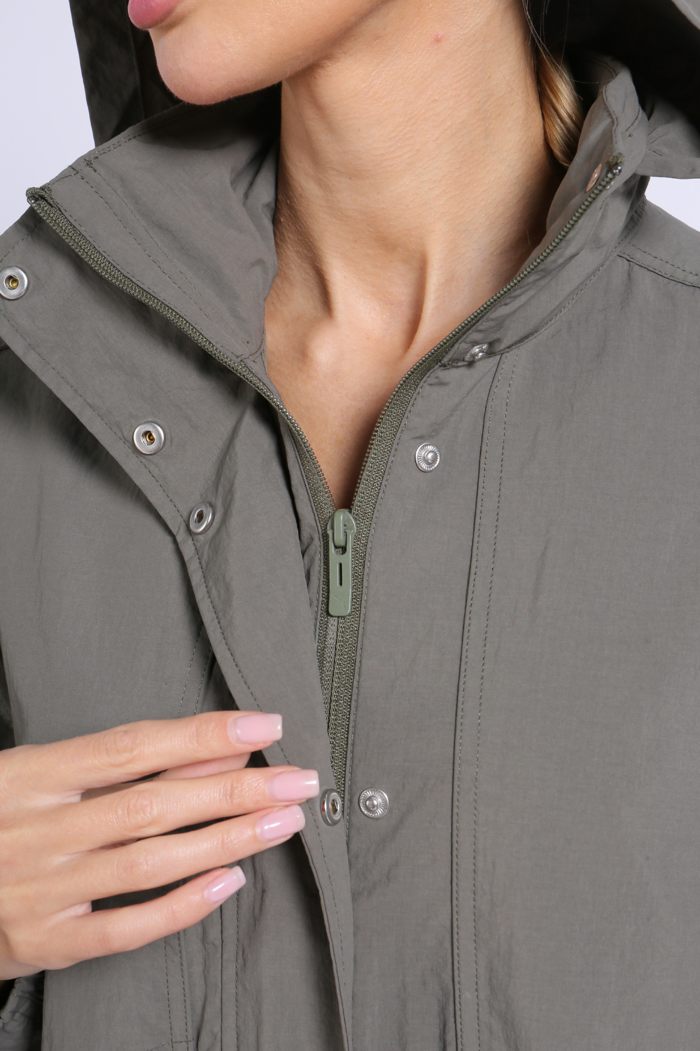 NUCBN® High Woven Washed Jacket (Folding Hood)