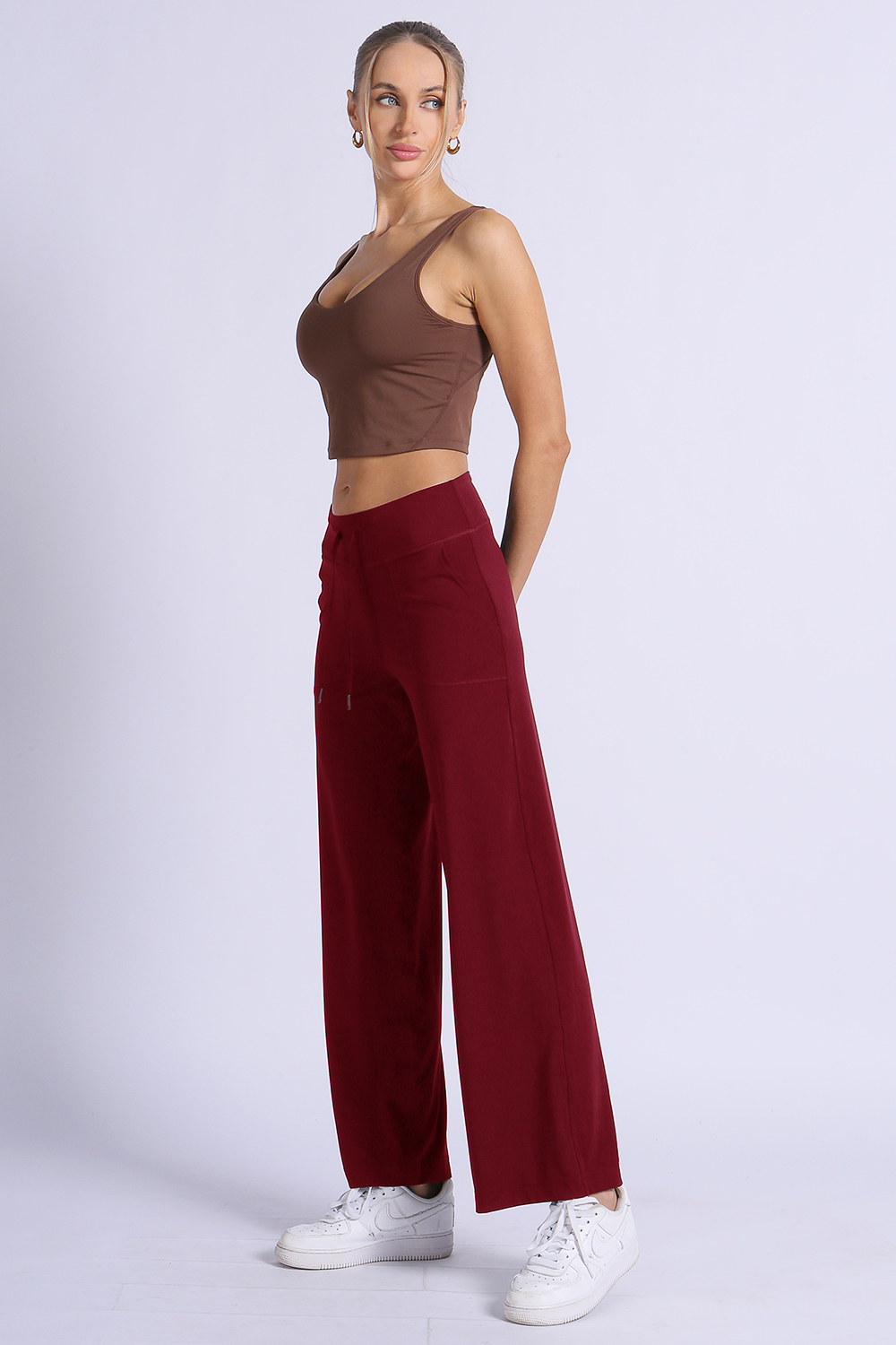 NUCBN® Velvet Series - Modal Fabric Drawstring Splicing Casual Sports Pants