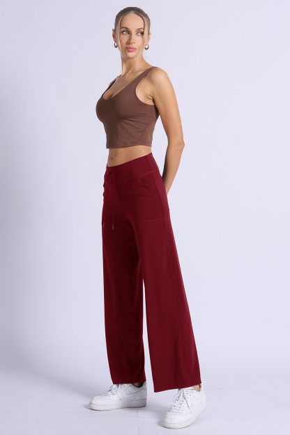 NUCBN® Velvet Series - Modal Fabric Drawstring Splicing Casual Sports Pants