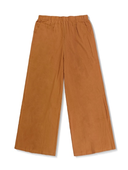 Plus Size Casual Outfits Set, Women's Plus Solid Round Neck Long Sleeve Top & Wide Leg Pants With Pockets Outfits Two Piece Set