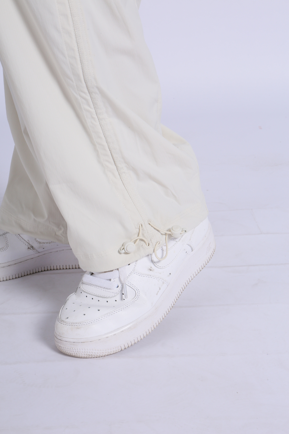 NUCBN® High-density waterproof two-way elastic adjustable loose mid-waist overalls