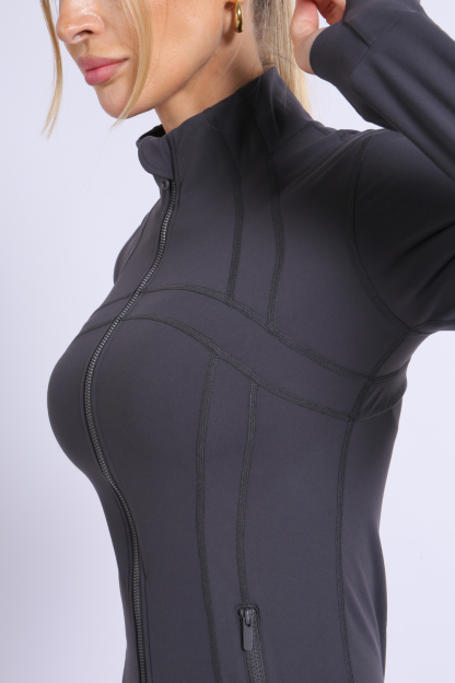 NUCBN® Yoga jackets for spring, autumn and winter, yoga tops for running and fitness, stand-up collar tights Sports jackets