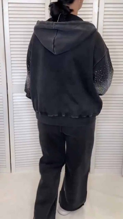 Latest autumn starry sky sweatshirt suit