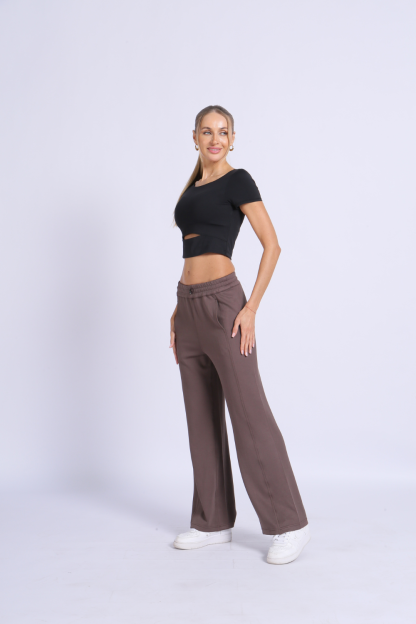 NUCBN® Nude hollow navel-exposing sports short-sleeved quick-drying tight yoga suit